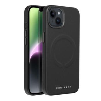 Roar Leather Magsafe iPhone 15 Plus eco bőr tok, fekete kép
