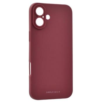 ROAR LUNA szilikon telefonvédő (ultravékony, matt, kameravédő, wireless) BORDÓ Apple iPhone 16 Plus kép