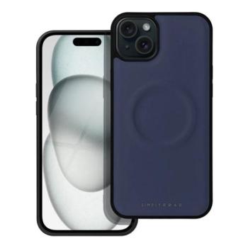 ROAR MAG MORNING szilikon telefonvédő (ECO bőr hatású, mikrofiber plüss belső, MagSafe) SÖTÉTKÉK Apple iPhone 14 Plus kép