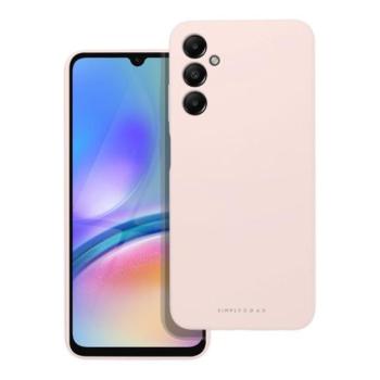 Roar Samsung Galaxy A05s prémium szilikon tok velúr béléssel, világos rózsaszín kép