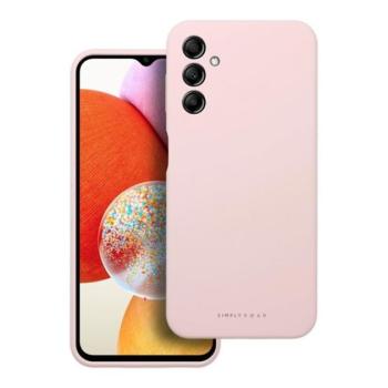 Roar Samsung Galaxy A14 4G / A14 5G prémium szilikon tok velúr béléssel, világos rózsaszín kép