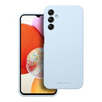Roar Samsung Galaxy A14 4G / A14 5G prémium szilikon tok velúr béléssel, világoskék kép