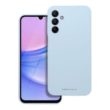 Roar Samsung Galaxy A15 4G / A15 5G prémium szilikon tok velúr béléssel, világoskék kép