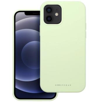 Roar Samsung Galaxy S25 Ultra prémium szilikon tok velúr béléssel, világoszöld kép