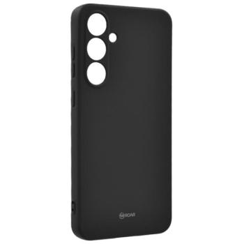 ROAR SPACE szilikon telefonvédő (matt, prémium) FEKETE Samsung Galaxy S24 FE 5G (SM-S721) kép