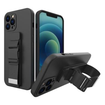 Rope tok kitámasztóval és nyakba akasztható pánttal Xiaomi Redmi Note 10 5G / Poco M3 Pro fekete kép