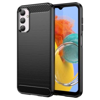 Rugalmas Carbon mintás tok Samsung Galaxy M14 Carbon tok - fekete kép
