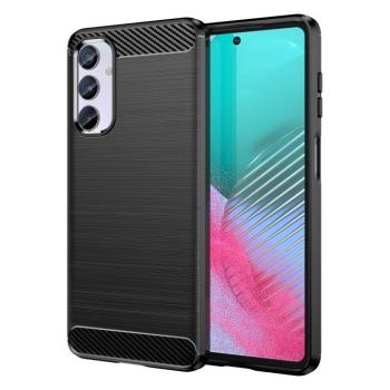 Rugalmas Carbon mintás tok Samsung Galaxy M54 Carbon Case - fekete kép