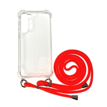 Sam S23 Plus TPU+PC Átlát.tok,Narancssár. zsinórra kép