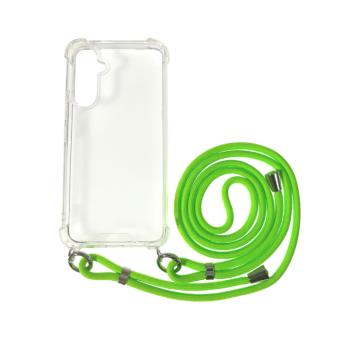 Sam S23 Plus TPU+PC Átlát.tok,Neon Zöld zsinórral kép