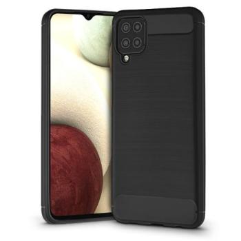 Samsung A125F Galaxy A12 szilikon hátlap - Carbon - fekete kép