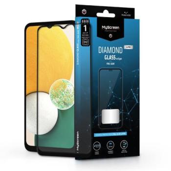 Samsung A135F Galaxy A13 4G/A136U Galaxy A13 5G edzett üveg képernyővédő fólia -MyScreen Protector Diamond Glass Lite Edge2.5D Full Glue - fekete kép