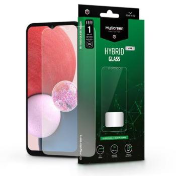 Samsung A135F Galaxy A13 4G rugalmas üveg képernyővédő fólia - MyScreen Protector Hybrid Glass Lite - átlátszó kép