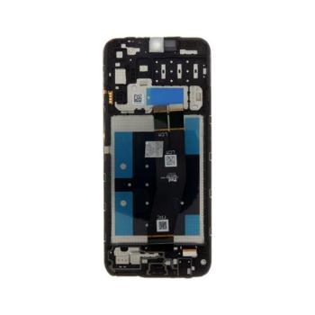 Samsung A145 Galaxy A14 4G kompatibilis LCD kijelző + érintő, kerettel, fekete kép