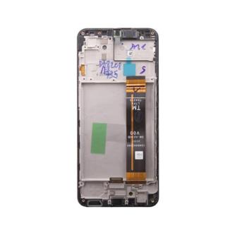 Samsung A236B Galaxy A23 5G kompatibilis LCD kijelző + érintő, kerettel, fekete kép
