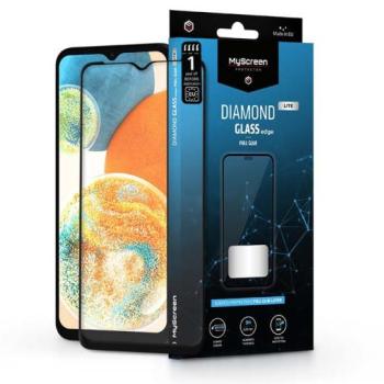 Samsung A236U Galaxy A23 5G/A23 4G/M23/M33 edzett üveg képernyővédő fólia - MyScreen Protector Diamond Glass Lite Edge2.5D Full Glue - fekete kép