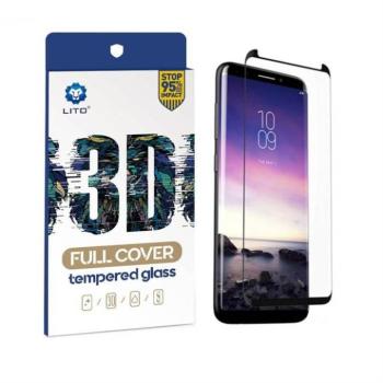 Samsung A30/A30S/A40S/A50/A50S 2019 Lito 3D Curved Üvegfólia - Fekete kép