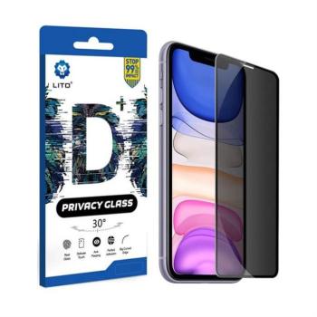 Samsung A30/A30S/A40S/A50/A50S 2019 Lito D+ 2.5D Full Privacy Üvegfólia - Fekete kép