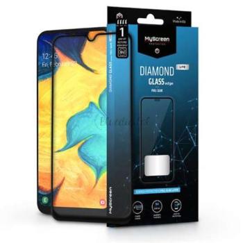 Samsung A305F Galaxy A30/A30s/A20/A50/M30 edzett üveg képernyővédő fólia - MyScreen Protector Diamond Glass Lite Edge2.5D Full Glue - fekete kép