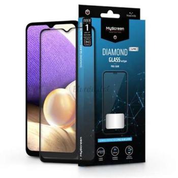 Samsung A326B Galaxy A32 5G edzett üveg képernyővédő fólia - MyScreen Protector Diamond Glass Lite Edge2.5D Full Glue - fekete kép