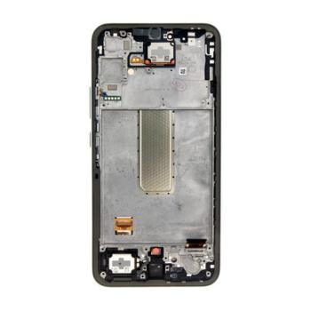 Samsung A346B Galaxy A34 5G kompatibilis LCD kijelző + érintő, kerettel, szürke kép