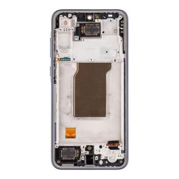 Samsung A356B Galaxy A35 5G gyári LCD kijelző kerettel, fekete (Service Pack) kép