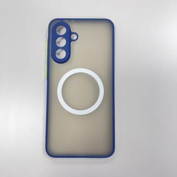 Samsung A36 mágneses műanyag tok, kék-zöld kép