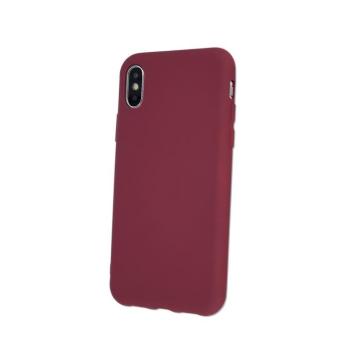 Samsung A426 Galaxy A42 5G bordó szilikon tok velúr belsővel kép