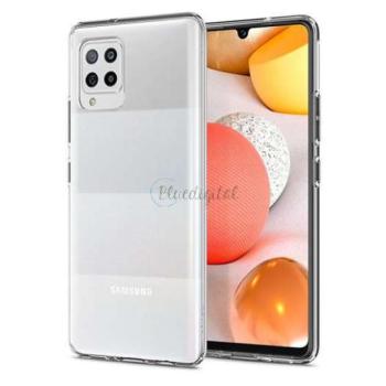 Samsung A426B Galaxy A42 5G ütésálló hátlap - Spigen Liquid Crystal - átlátszó kép