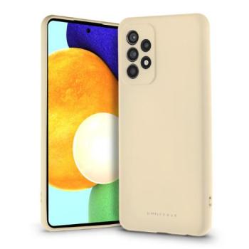 Samsung A525F Galaxy A52/A526B Galaxy A52 5G szilikon hátlap - Roar Space - bézs kép
