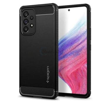 Samsung A536U Galaxy A53 5G ütésálló hátlap - Spigen Rugged Armor - fekete kép