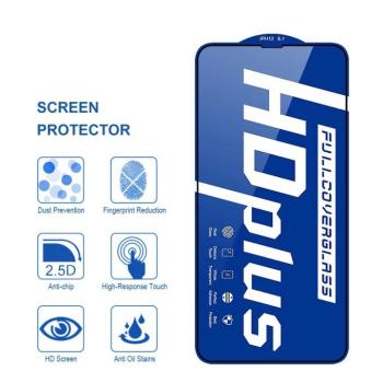 Samsung A70 Lito HD Plus 2.5D Full Üvegfólia - Fekete kép