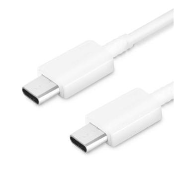 SAMSUNG adatkábel és töltő (Type-C - Type-C, 100cm) FEHÉR Asus Zenfone 3 5.5 (ZE552KL), Honor 8, Sony Xperia X Compact (F5321), Sony Xperia XZ (F8331), LG V20 (H990), Huawei Nova, Blackberry DTEK kép