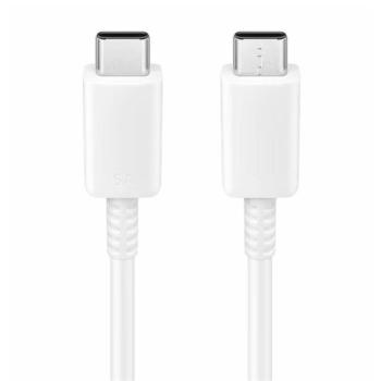 SAMSUNG adatkábel és töltő (Type-C - Type-C, 5A, 100W, gyorstöltés támogatás, 100cm) FEHÉR Asus Zenfone 3 5.5 (ZE552KL), Honor 8, Sony Xperia X Compact (F5321), Sony Xperia XZ (F8331), LG V20 kép