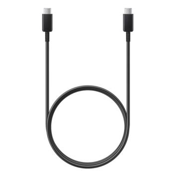 SAMSUNG adatkábel és töltő (Type-C - Type-C, 5A, 100W, gyorstöltés támogatás, 100cm) FEKETE Realme X3, Huawei P40 Pro 5G, Samsung Galaxy Tab S7 Plus WIFI (SM-T970), Samsung Galaxy Z Flip (SM-F kép