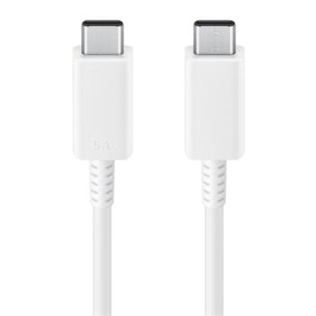 SAMSUNG adatkábel és töltő (Type-C - Type-C, 5A, 100W, gyorstöltés támogatás, 180cm) FEHÉR Asus Zenfone 3 5.5 (ZE552KL), Honor 8, Sony Xperia X Compact (F5321), Sony Xperia XZ (F8331), LG V20 kép
