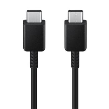 SAMSUNG adatkábel és töltő (Type-C - Type-C, 5A, 100W, gyorstöltés támogatás, 180cm) FEKETE Asus Zenfone 3 5.5 (ZE552KL), Honor 8, Sony Xperia X Compact (F5321), Sony Xperia XZ (F8331), LG V20 kép