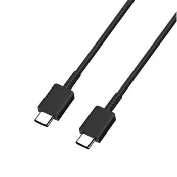 SAMSUNG adatkábel és töltő (Type-C - Type-C, EP-DN980, gyorstöltés támogatás, 100cm) FEKETE Asus Zenfone 3 5.5 (ZE552KL), Honor 8, Sony Xperia X Compact (F5321), Sony Xperia XZ (F8331), LG V20 kép