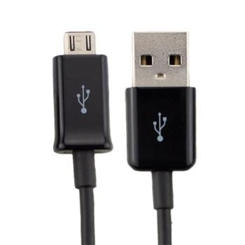 SAMSUNG adatkábel és töltő (USB - microUSB, 100cm) FEKETE Evolveo Strongphone Q5, Blackberry DTEK50 , Vodafone Smart turbo 7 (VFD500), HTC Desire 825, HTC One S9, Alcatel OT-2008G, Huawei Y6 II Co kép