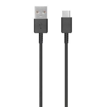 SAMSUNG adatkábel és töltő (USB - Type-C, 80cm) FEKETE Asus Zenfone 3 5.5 (ZE552KL), Honor 8, Sony Xperia X Compact (F5321), Sony Xperia XZ (F8331), LG V20 (H990), Huawei Nova, Blackberry DTEK60, kép