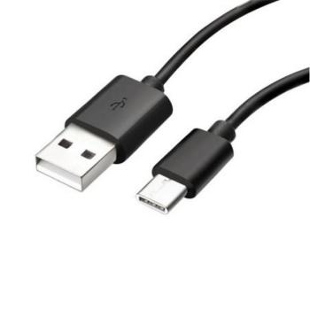SAMSUNG adatkábel és töltő (USB - Type-C, gyorstöltés támogatás, 110cm) FEKETE Asus Zenfone 3 5.5 (ZE552KL), Honor 8, Sony Xperia X Compact (F5321), Sony Xperia XZ (F8331), LG V20 (H990), Huaw kép