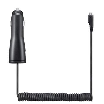 SAMSUNG autós töltő (5V / 1000mA + beépített microUSB kábel) FEKETE Evolveo Strongphone Q5, Blackberry DTEK50 , Vodafone Smart turbo 7 (VFD500), HTC Desire 825, HTC One S9, Alcatel OT-2008G, Hua kép