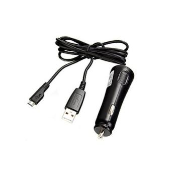 SAMSUNG autós töltő USB aljzat (5V / 700mA + microUSB kábel) FEKETE Evolveo Strongphone Q5, Blackberry DTEK50 , Vodafone Smart turbo 7 (VFD500), HTC Desire 825, HTC One S9, Alcatel OT-2008G, Huawe kép