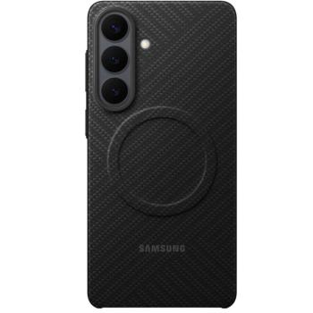 Samsung Carbon Magnet Samsung Galaxy S26 gyári hátlap tok, Aramid, MagSafe, fekete kép