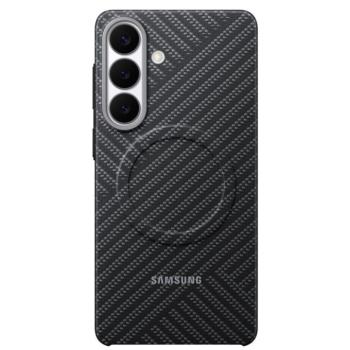 Samsung Carbon Magnet Samsung Galaxy S26 gyári hátlap tok, Aramid, MagSafe, szürke kép