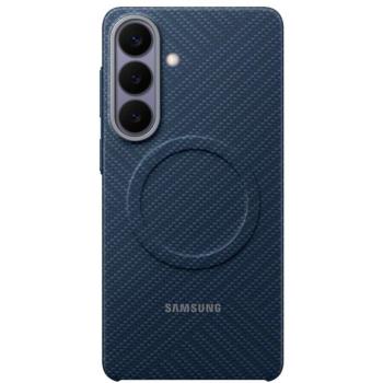 Samsung Carbon Magnet Samsung Galaxy S26 Plus gyári hátlap tok, Aramid, MagSafe, kék kép