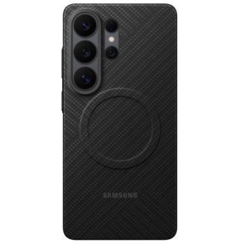 Samsung Carbon Magnet Samsung Galaxy S26 Ultra gyári hátlap tok, Aramid, MagSafe, fekete kép