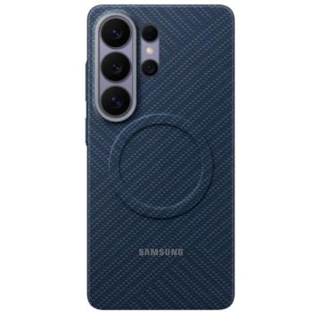 Samsung Carbon Magnet Samsung Galaxy S26 Ultra gyári hátlap tok, Aramid, MagSafe, kék kép