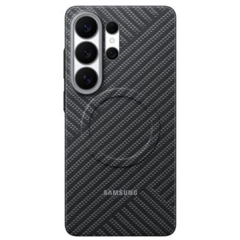 Samsung Carbon Magnet Samsung Galaxy S26 Ultra gyári hátlap tok, Aramid, MagSafe, szürke kép