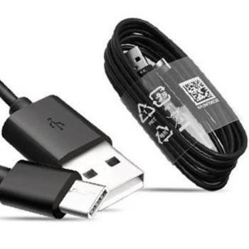 Samsung EP-DR140ABE USB / USB-C töltő- és adatkábel, fekete, 0,8m, ECO csomagolásban kép